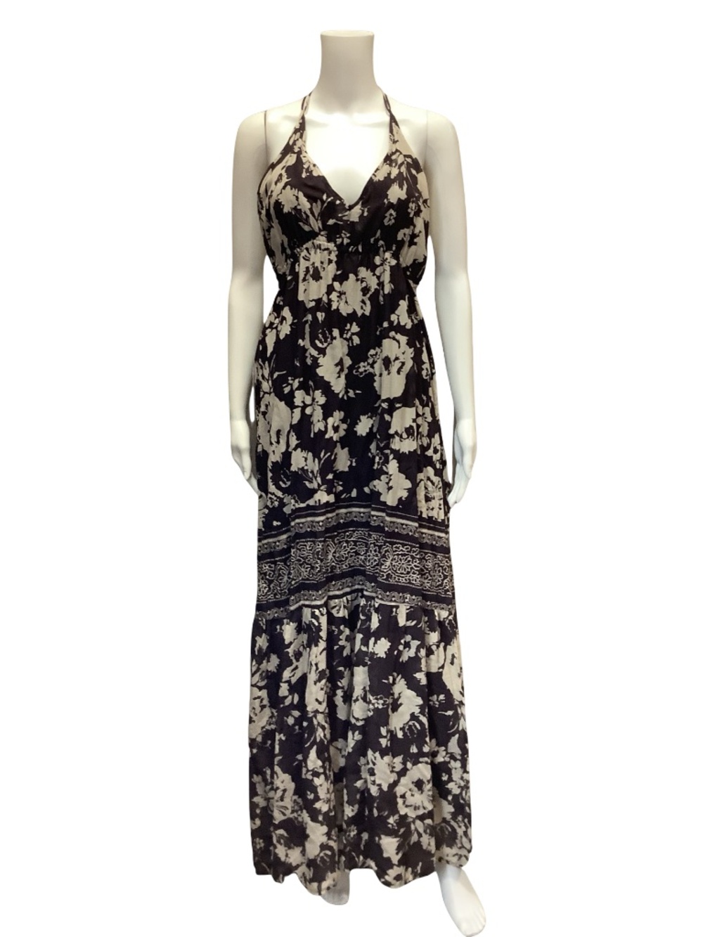 ba&sh Women's Maxi Sleeveless Dress Floral Print Size: M